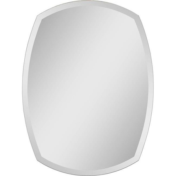 Ren-Wil Ren-Wil MT950 32H x 24L x 1W Oval Frameless Mirror in All Glass MT950